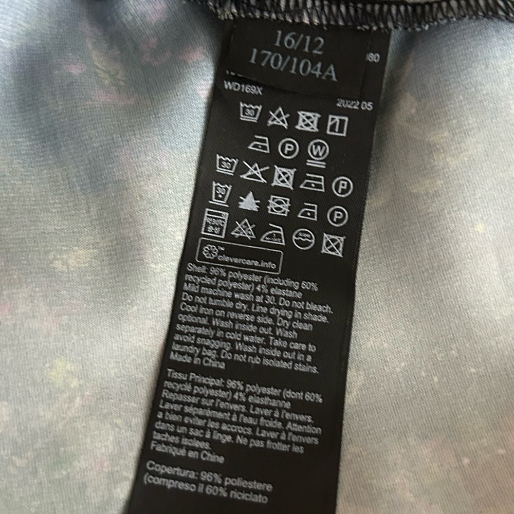 All Saints Floral Slip Dress - Black and Pink - Picture 10 of 11
